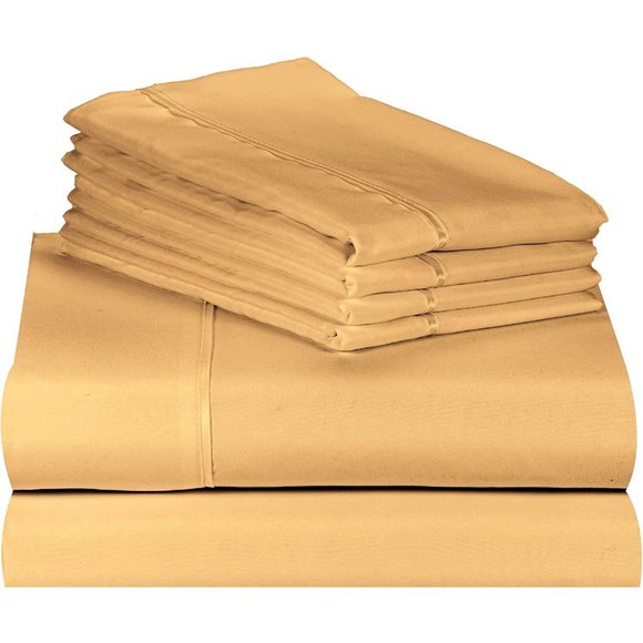 New 6 PC Hotel SoftSheet Deep Set  Pockets 18" Eco Friendly Wrinkle Free… - Picture 1 of 8